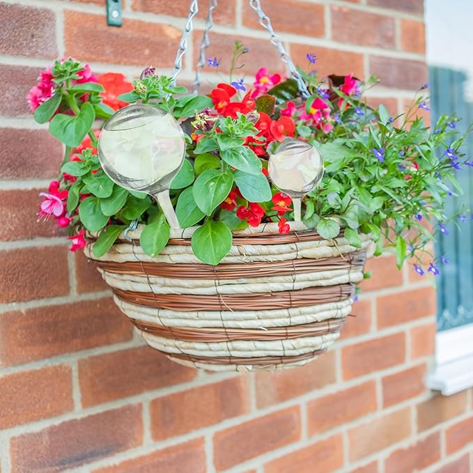 10 Pcs Plant Watering Cans,Plant Watering Globes,Plant Self-Watering Bulbs,Plastic Plant Automatic Water Devices for Indoor Outdoor Potter Plants