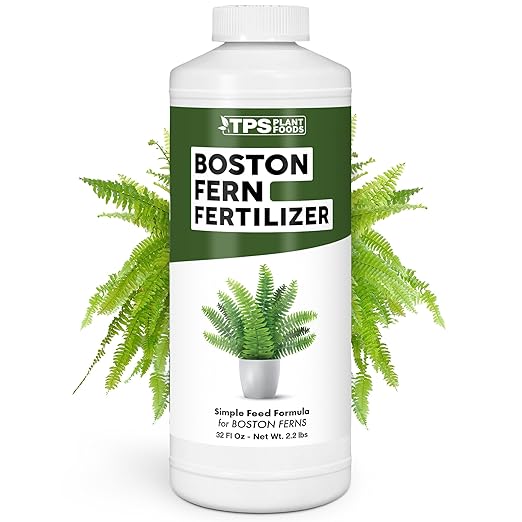 Boston Fern Fertilizer for Boston Fern, Great for Fluffy Ruffles, Dallas, and Compacta Fern Varieties, Liquid Fertilizer by TPS Plant Foods, 32 oz (1 Quart)