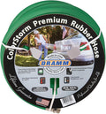 Dramm ColorStorm Premium Rubber Garden Hose – 50 ft Heavy Duty 5/8" Water Hose – Kink Resistant, Crush-Proof Nickel-Plated Couplings – Made in USA - Green