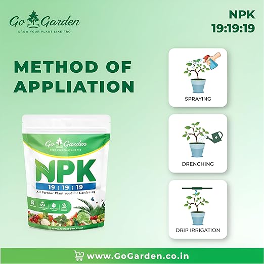 Go Garden NPK 19-19-19 Fertilizer – 400g Water-Soluble All-Purpose Plant Food | Balanced Nitrogen Phosphorus Potassium for Flowers, Fruits, Vegetables & Indoor Plants | Fast Growth & Bloom Booster