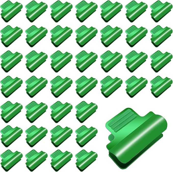 40pcs Plastic Greenhouse Clamps Clips large size for 0.63 Inch Netting Tunnel Hoop Clip,Frame Shelters Shading Net Rod Clip Greenhouse Film Clamps for Season Plant Extension Support (16mm,40P）