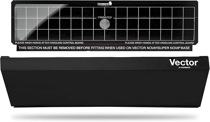Catchmaster Vector Optima Black, UV Light Fly Traps for Home, Gnat Traps for House Indoor, Shatterproof Bulbs, UV Lamp Insect Killer, Bug Catcher for Kitchen, Garage, & Warehouse