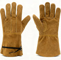 Leather Safety Work Gloves Gardening Carpenter Thorn Proof Truck Driving for Mens and Womens Waterproof heavy duty