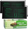 NAMOTEK 2 Pack Seedling Heat Mat, Durable Waterproof Seed Germination Heating Mat, Warm Hydroponic Plant Heating Pad