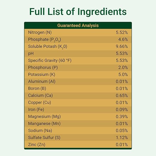 33.8 fl oz (1 Liter) Gold Leaf All-in-One Liquid Fertilizer | pH Balanced, Dechlorinates, No Additives Needed | Soil, Hydroponics, Coco | Complete Plant Food | Indoor & Outdoor, Tomatoes & Houseplants