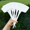 100pcs Plastic Plant Labels, BetterJonny 7.9''/20cm Large T-Style Plastic Plant Labels Waterproof | Durable Garden Markers for Outdoor Seedlings & Nursery