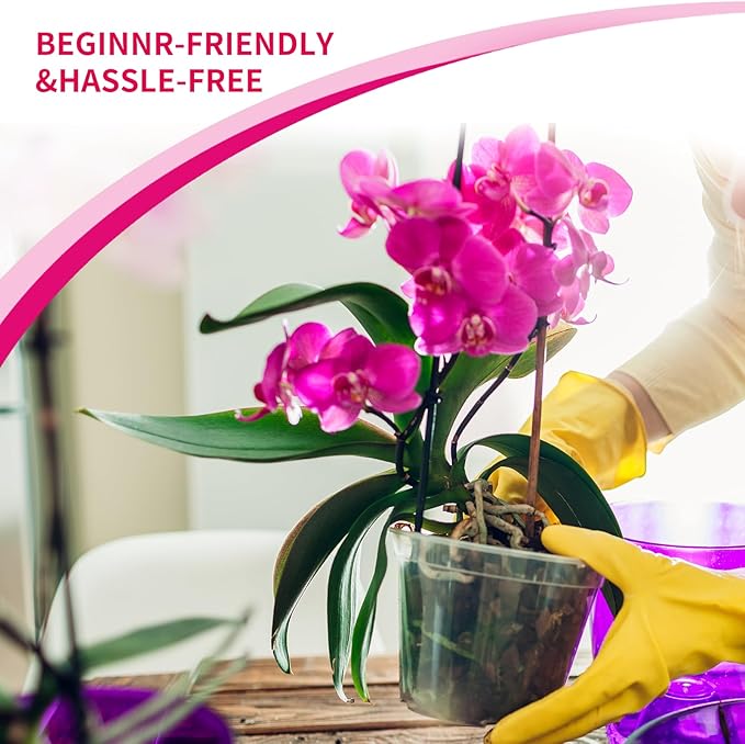 Orchid Potting Mix with Orchid Bark 2QT - New Upgraded Formula for Superior Drainage & Breathability | Premium Soil for Healthy Roots