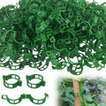 Secured Plastic Plant Clip, 2026 New Reusable Plant Support Clips Plastic Clips Tomato Clips for Securing Plants for Climbing Plants, Vegetable Stems (100, Green)