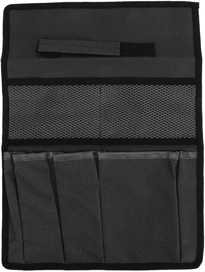 Gavigain Garden Tool Storage Bag 600D Oxford Cloth Foldable Portable Gardening Tote with Multiple Pockets for Outdoor Garden (Black)