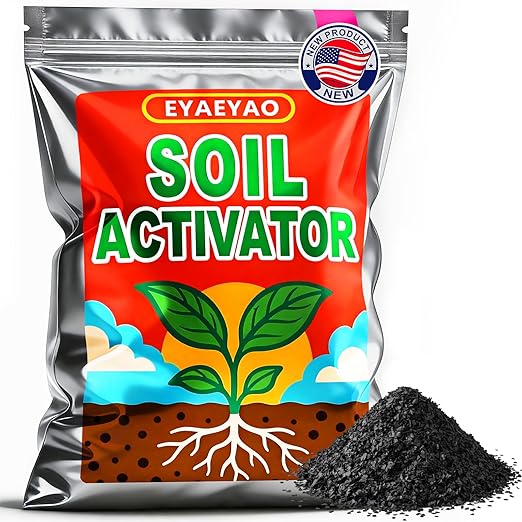 Soil Conditioner & Plant Booster Powder - Water Soluble Soil Amendment for Garden Beds, Potted Plants, Lawns to Improve Aeration, Enhance Fertilizer Uptake & Support Root Growth - 7 oz