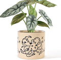 STHIE 5 Inch Ceramic Plant Pots with Drainage Holes, Small Round Flower Pots for Indoor Plant, Unique Animal Flower Planters (Octopus)