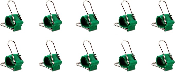 Reusable Greenhouse Clips Made in USA – Orchid Clips, Plant Support Clips & Cord Clips – Heavy-Duty, Weather-Resistant & Durable – Secure Stems, Vines, Wires, Cables, Tomato Plants – Indoor & Outdoor