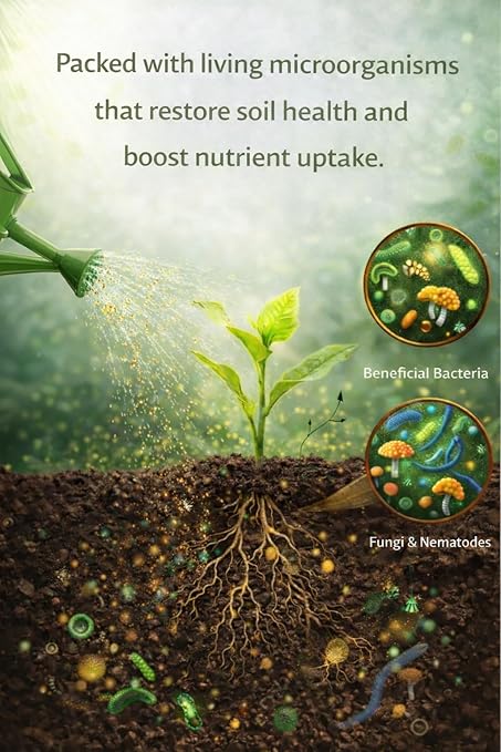 Worm Castings Tea Plant Juice with Bat and Seabird Guanos. Soil Candy, Gallon with Seaweed Extract and Humic Acid Restorer - Plant Fertilizer - Compost Starter (Gallon)