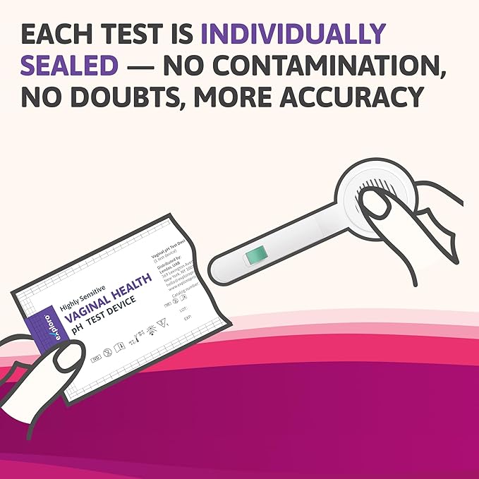 Exploro Vaginal pH Test Kit, Clinically-Tested Vaginal Infection Test Kit, Fast & Accurate Results for PH Balance for Women, Vaginal pH Test for BV, Yeast, at Home Testing Pack of 7