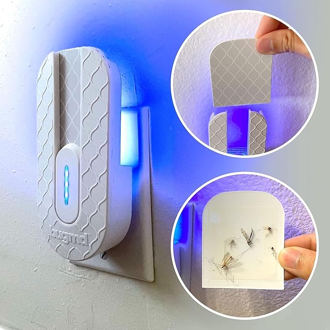 BugMD No Buzz Zone Refiller Pad (6 Refills) - Extra-Strong Adhesive Traps, Indoor Insect Trap Refill, No Harsh Chemicals, Household Friendly, Fly Trap Refill, Flea Trap Refills, Bug Trapper