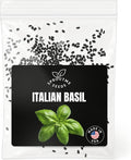 Italian Basil Seeds Genovese for Planting – 500+ Heirloom Non-GMO, High Germination, Pesto & Italian Cooking Herb (Ocimum basilicum)