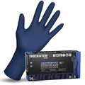 Thickster Powder-Free Exam Grade Latex Disposable Gloves. Size Medium. Blue, 14 mil Thickness, 12" Length. Fully Textured for Superior Grip. Single Use. Pack of 50. (6602-20)