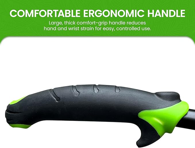 Garden Guru Hand Hoe Tiller Cultivator Tool - Carbon Steel for Ultimate Strength - Rust Resistant - Ergonomic Handle - Great for Gardening Digging Tilling Planting Cultivating Loosening