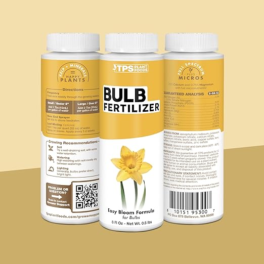 Bulb Fertilizer – Liquid Plant Food for Bigger Blooms & Stronger Bulb Development, 32 oz
