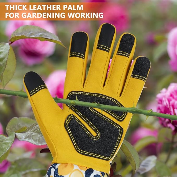 Ainiv Long Gardening Gloves for Women, Thorn Proof Gardening Gloves, Protective Garden Gloves Women