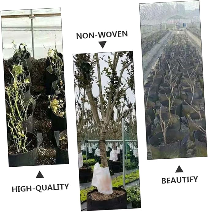 3pcs 1 Gallon Non-Woven Plant Growing Bags with Handles for Vegetables and Flowers, Breathable Potato and Tomato Planting Pouch Garden Planters for Outdoor Use