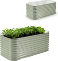Epic Gardening 6-in-1 Modular Galvanized Raised Garden Bed Kit, 29" Tall Metal Planter Box, Durable Aluzinc Steel Raised Garden Bed Outdoor for Vegetables, Herbs, Flowers & Fruits - Medium Mist Green