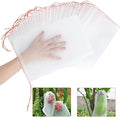 Kikhope 50 Pcs Fruit Protection Bags, 12"x8" Mesh Netting Barrier Bags, Garden Plant Fruits Flower Protect Bag, Garden Netting Bag for Protecting Your Plant Fruits Flower Vegetable