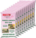 Michigan Peat Company 10 Pack BACCTO Raised Bed Soil with Organic Compost, Manure, & Earthworm Castings for All Plant Types, 1.5 Cubic Feet