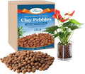 Riare 18 LBS Organic Expanded Clay Pebbles for Plants- 4mm-16mm Natural Leca Balls Lightweight Hydroponic Clay Pebbles Aggregate for Indoor Plants, Hydroponic Growing, Plants Drainage, Aquaponics