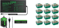 VIVOSUN 48" x 20.75" Seedling Heat Mat and Digital Thermostat Combo Set and 12-Pack Seed Starter Trays, 144-Cell Seed Starter Kit with Humidity Dome, Flat Reusable Plant Germination Trays