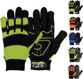 Men’s Heavy Duty Work Gloves Utility Mechanic Working Touchscreen Anti-Slip Palm & Knuckle Protection Safety Gloves
