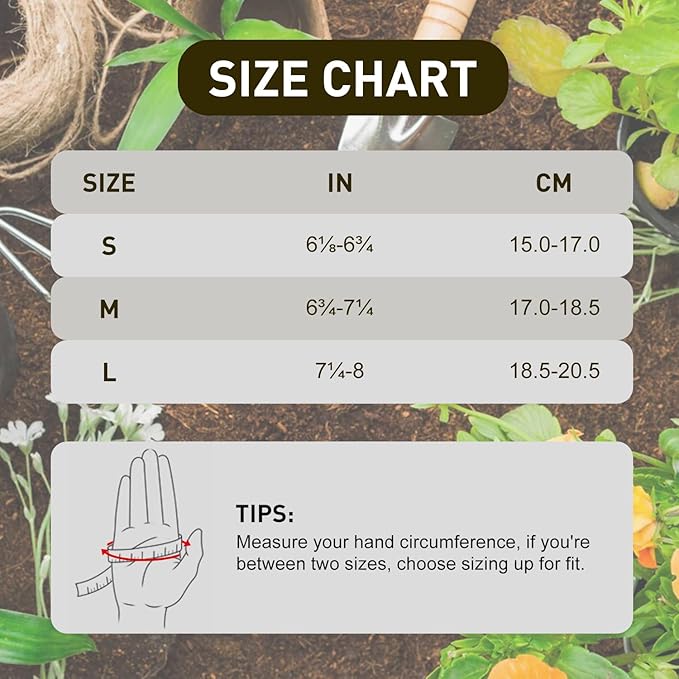 KONGOUARD Women Leather Gardening Gloves, 3D Mesh Breathable Weeding Gloves for Yard Work