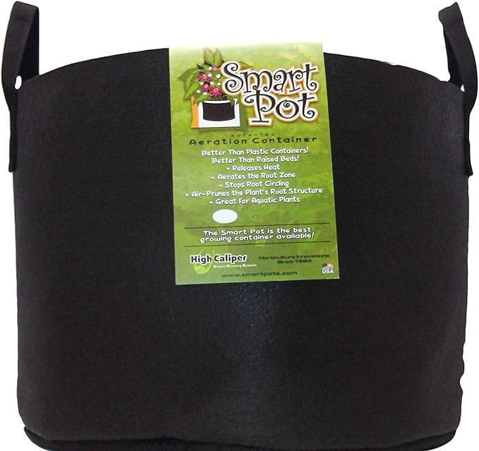 Smart Pots 14020H 14020 Fabric Pot, 20-Gal, Black