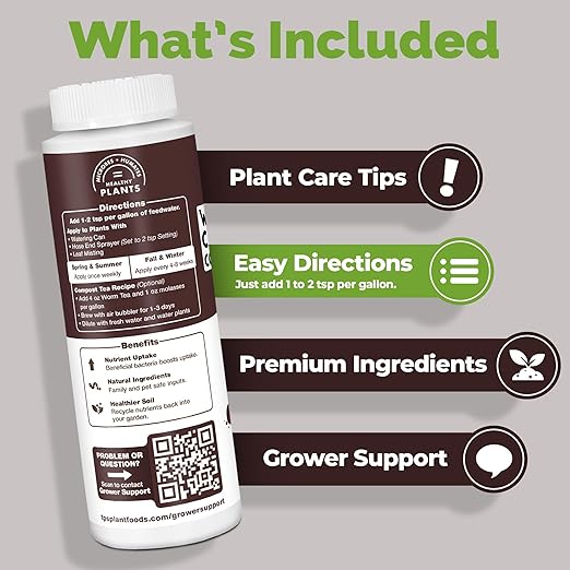 Worm Casting Tea - Concentrated Liquid Earthworm Tea for Plants, Bokashi and Compost Booster, 32 oz (1 Quart)