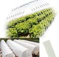 Garden Hoops 60pcs (M Size), Sunwuk Greenhouse Hoops for 2.5-5.5ft Wide Raised Bed, 10 Sets of 8.5ft Long Super Bendable Fiberglass Support Hoops Frame, Mini Greenhouse Strip for Row Cover