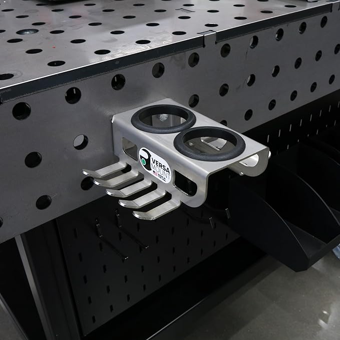 Trick-Tools Versa-Mount Stainless Steel Hammer Hanger, Air Tool and Clamp Organizer