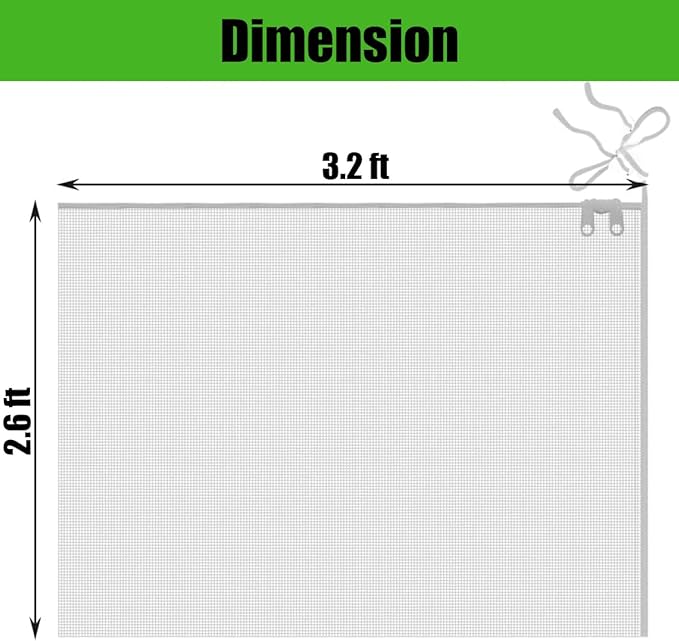 Gardtree 2 PCS 2.6 x 3.2 FT Bird Insect Barrier Fruit Tree Netting, Upgrade Design with Double Zipper, Plant Protectors from Animals, Garden Plant Cover Mesh for Blueberry Bush Flower Tomato Flower
