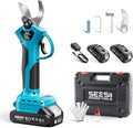 SEESII Electric Pruning Shears for Garden: 1.2" Cutting Diameter Cordless Power Pruner, 2*2000mAh Batteries, Brushless Motor, Extra SK5 Blade, 2 Modes Battery Powered Branch Cutter for Tree Trimming