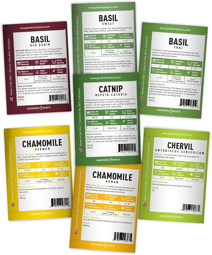 Gardening Gifts - 70 Variety Heirloom Seed Pack | 35 Herb Seeds + 35 Flower Seeds | Non-GMO, USA Grown, Pollinator Friendly | Perfect Garden Gift for Women, Men, Beginners & Plant Lovers