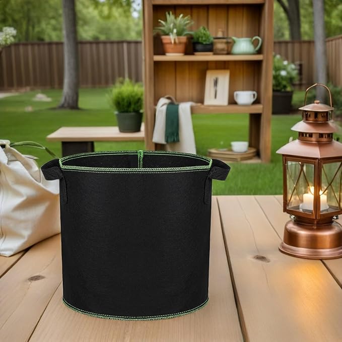 6pcs 4 Gallon Non-Woven Plant Growing Bags with Handles, Fabric Pots for Vegetable and Succulent Nursery, Indoor Outdoor Gardening Grow Bags