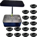 Plant Spacer Caps Compatible with Aerogarden Harvest, Bounty, Farm, Extra, Ultra All Models, Pod Covers Hole Covers for Indoor Growing System, Hydroponic Plant Spacers Cover Lids (Black, 15 Pack)