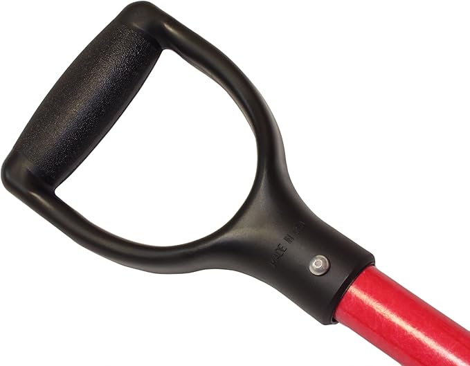 Bully Tools Square Point Shovel – Heavy Duty 14-Gauge Steel Metal Tool with D-Grip Fiberglass Handle for Landscaping, Digging, Soil Moving, Cleanup Job & Yard Projects - 100% Made in The USA, 46-Inch