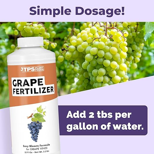 Grape Fertilizer – Liquid Plant Food for Bigger Harvests, Stronger Vines & Better Fruit Development, 32 oz