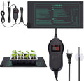 LUXBIRD Plant Heating Mat with Thermostat, Timing Function, Indoor Greenhouse Heat Mat, Heating Mat, 10"x20.75", 30 Watt (1 Pack)