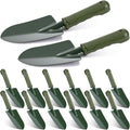 12 Pcs Garden Shovel Trowel Gardening Hand Tools Small Hand Shovels for Digging Metal Trowel Spade with Plastic Handle Anti Slippery for Lawn Yard Home Farm Planting