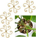 4PCS Iron Plant Stem Support for Indoor Plants Reusable Plant Holders Plants Support Stabilizer for Monstera Bamboo Flower for Growth Gardening Supplies Gifts for Gardeners Garden Tool Set