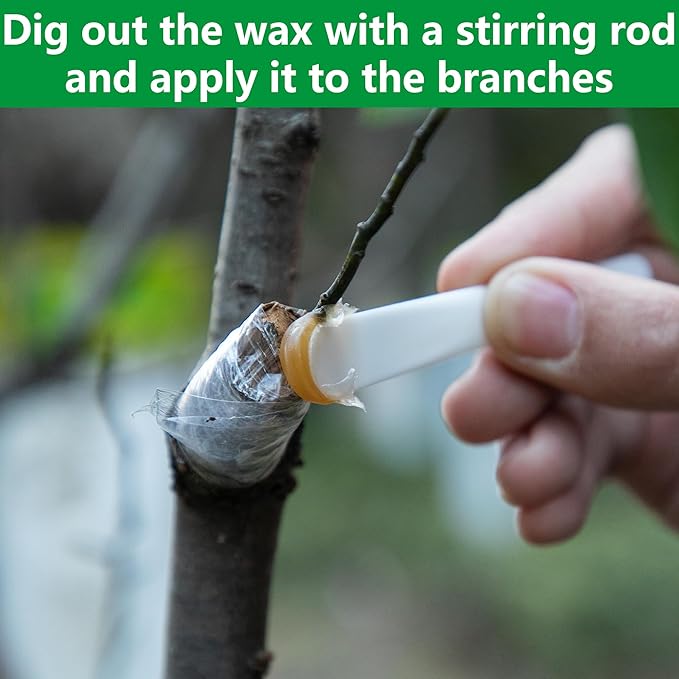 Tree Grafting Wax Set, Tree Wound Pruning Sealer with Sealing Tape, Grafting Wax for Roses Fruit Bonsai Shrubs Plant Healing