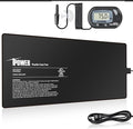 iPower 8 by 18-Inch 24W Reptile Heat Mat, LCD Digital Aquarium Thermometer, Under Tank Warmer Terrarium Heat Pad for Turtles Lizards Frogs and Other Small Animals, Multi Sizes