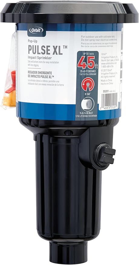 Orbit 55201 Pulse XL Pop-Up Impact Sprinkler in Canister