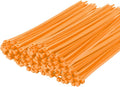14 Inch Zip Ties Orange 1000 PCS, 40 Lbs- Heavy Duty Tensile Strength, Nylon PA66 UV Resistant Cable Ties for Indoor and Outdoor Use - Ideal for object bundling and fastening